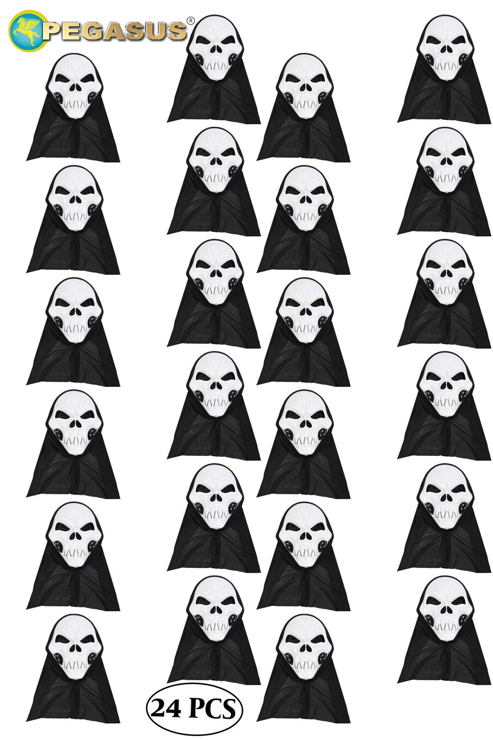 MASCHERA SCHELETRO DI HALLOWEEN CF 24 PZ 